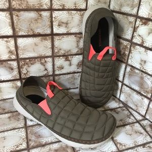 Merrell Hut Moc - Quilted Olive Green Slip-Ons